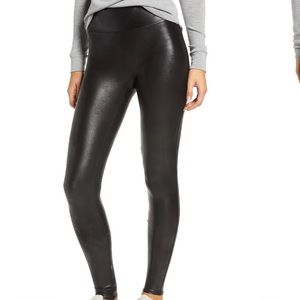 SPANX Faux Leather Leggings Size M
